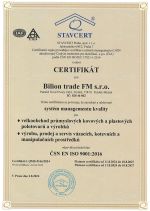 Certifikát ISO 9001 do roku 2027